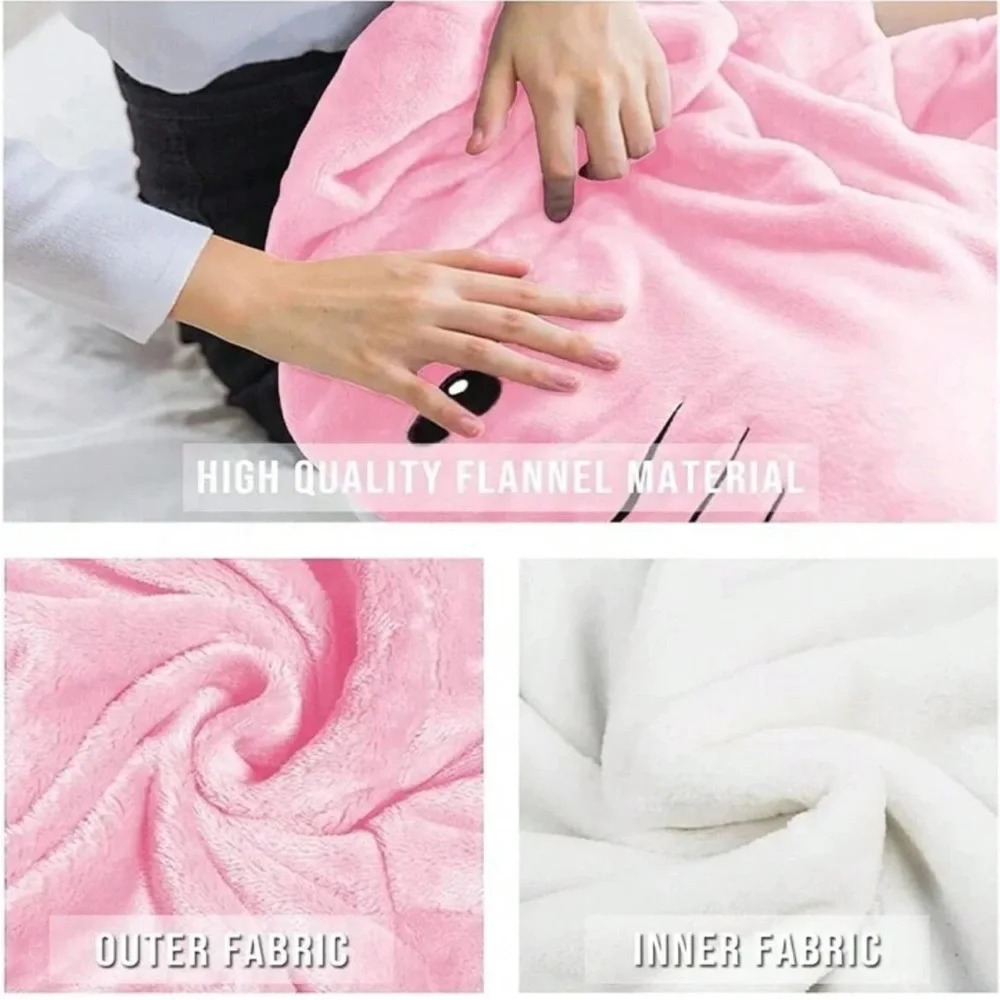 New Pink Shark Blanket size Medium - Picture 2 of 8